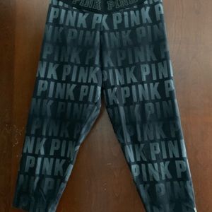 PINK capri athletic leggings